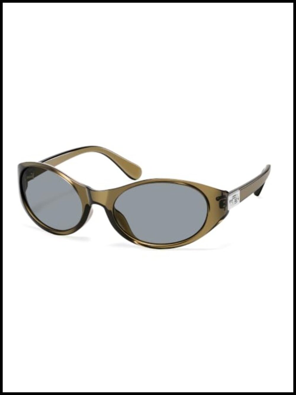 Wrap Around Sunglasses Uv400 Protection Polarized Plastic Frame